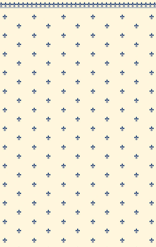 Behang Fleurdelys Blue
