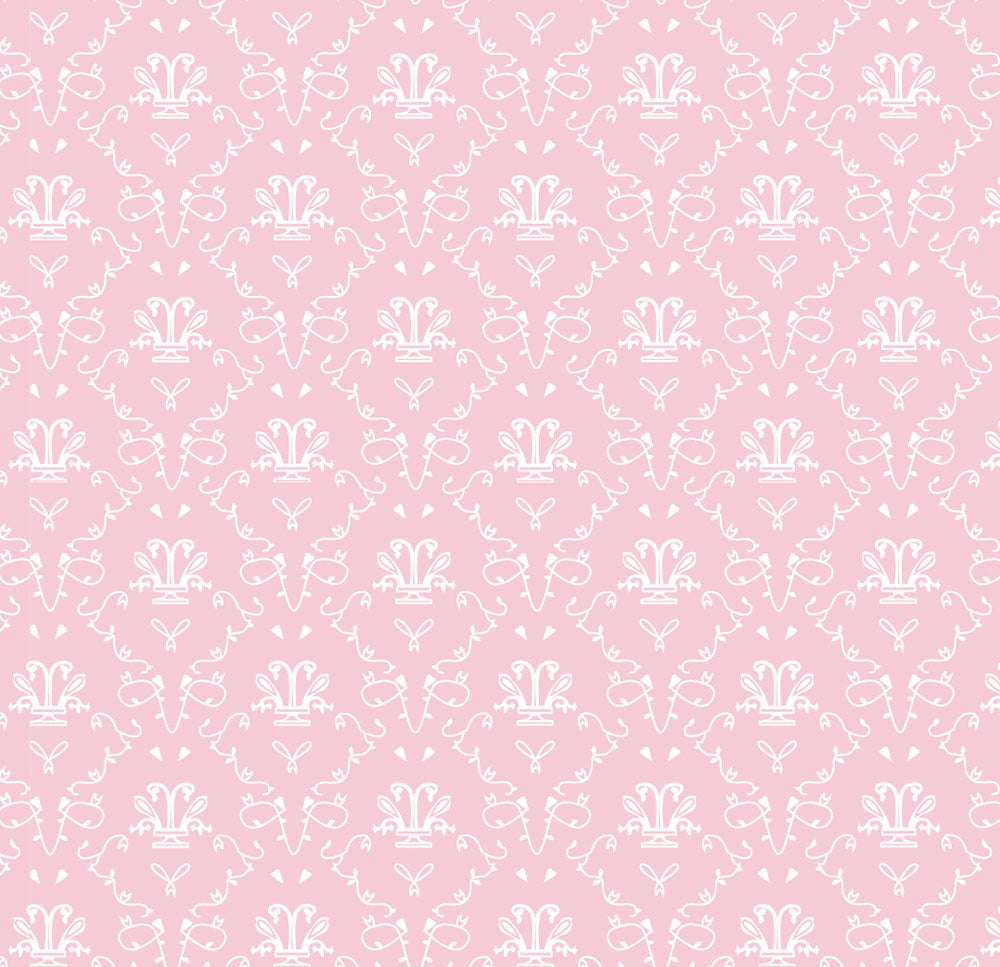 Behang French Toile Rose