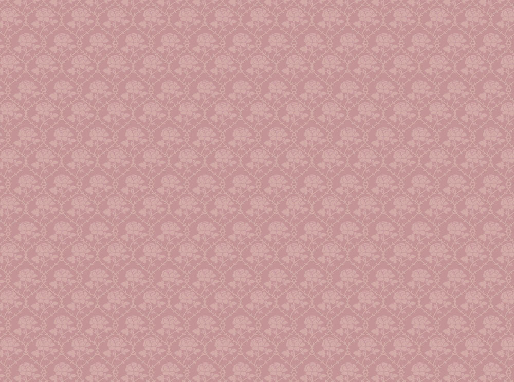 Behang Rose Pattern Pink