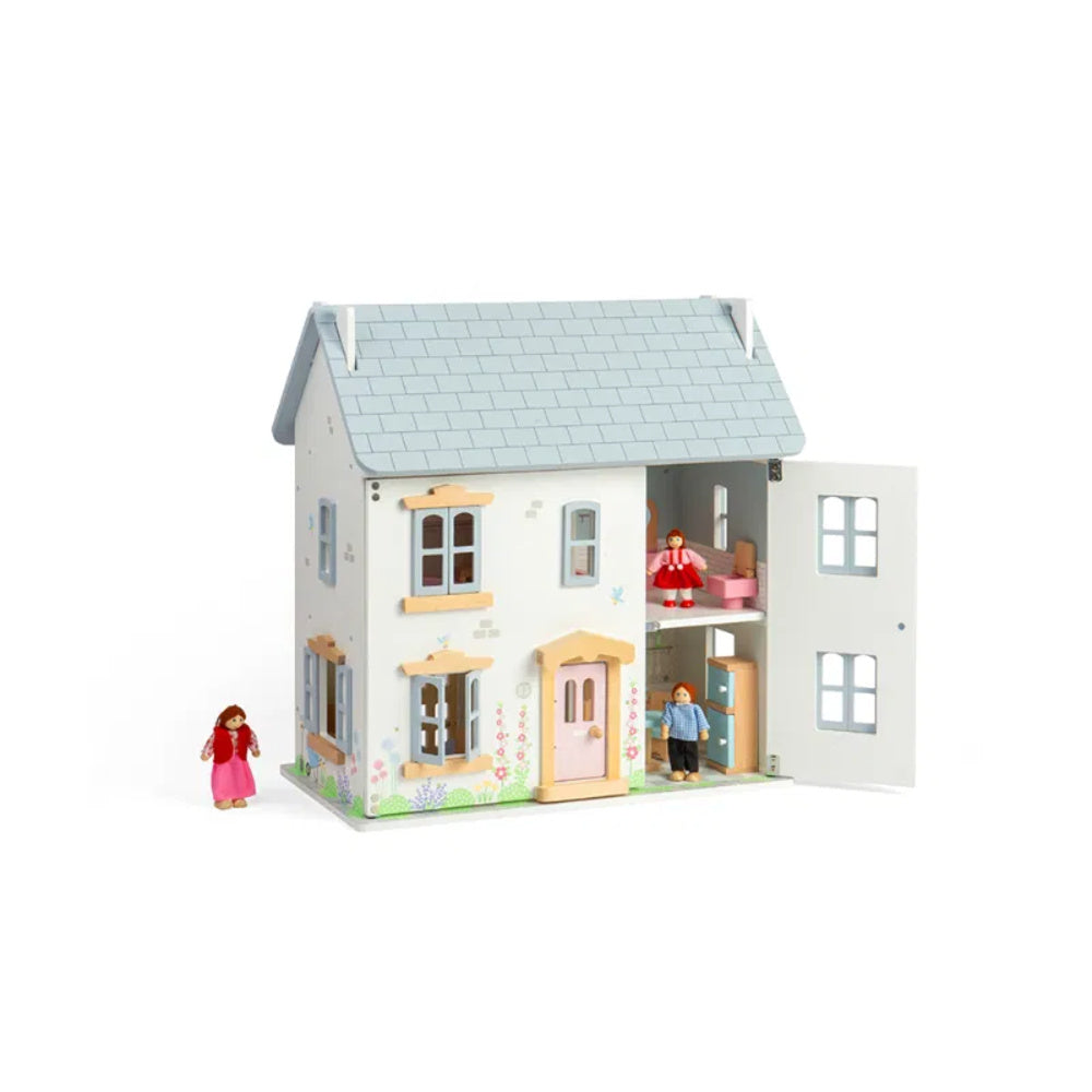 Bigjigs Poppenhuis Houten Zomerhuis