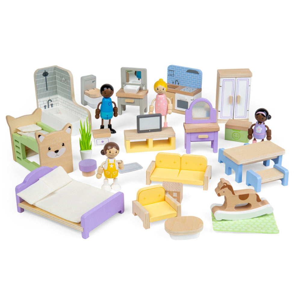 Bigjigs Poppenhuis Meubels