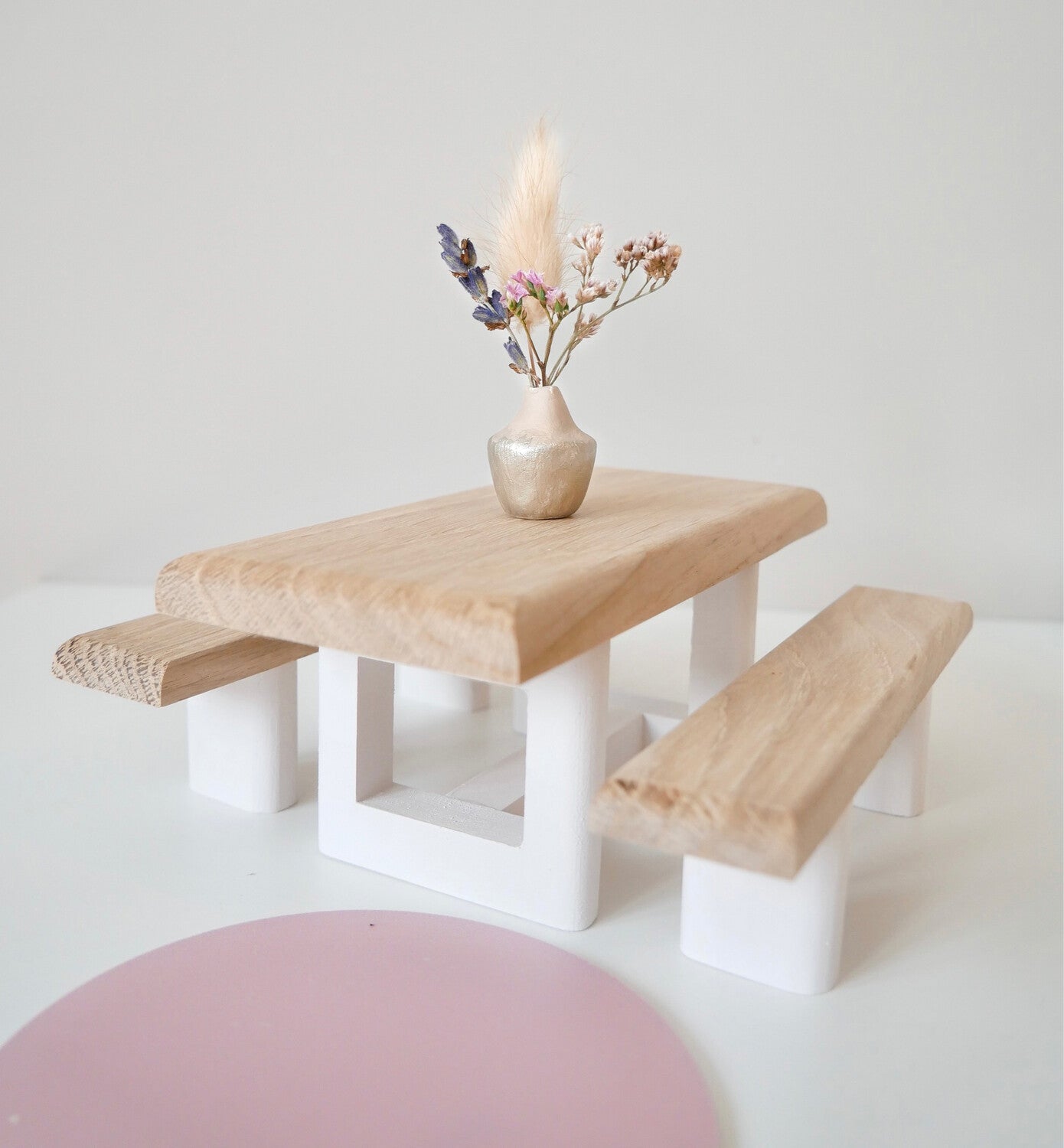 Eetkamer Tafel met 2 Bankjes 3