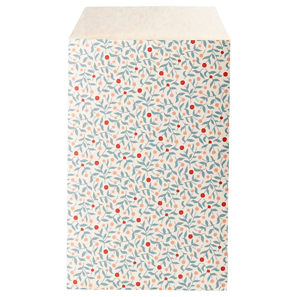 Maileg Cadeau zakje Bessentakken Dusty Blue envelop