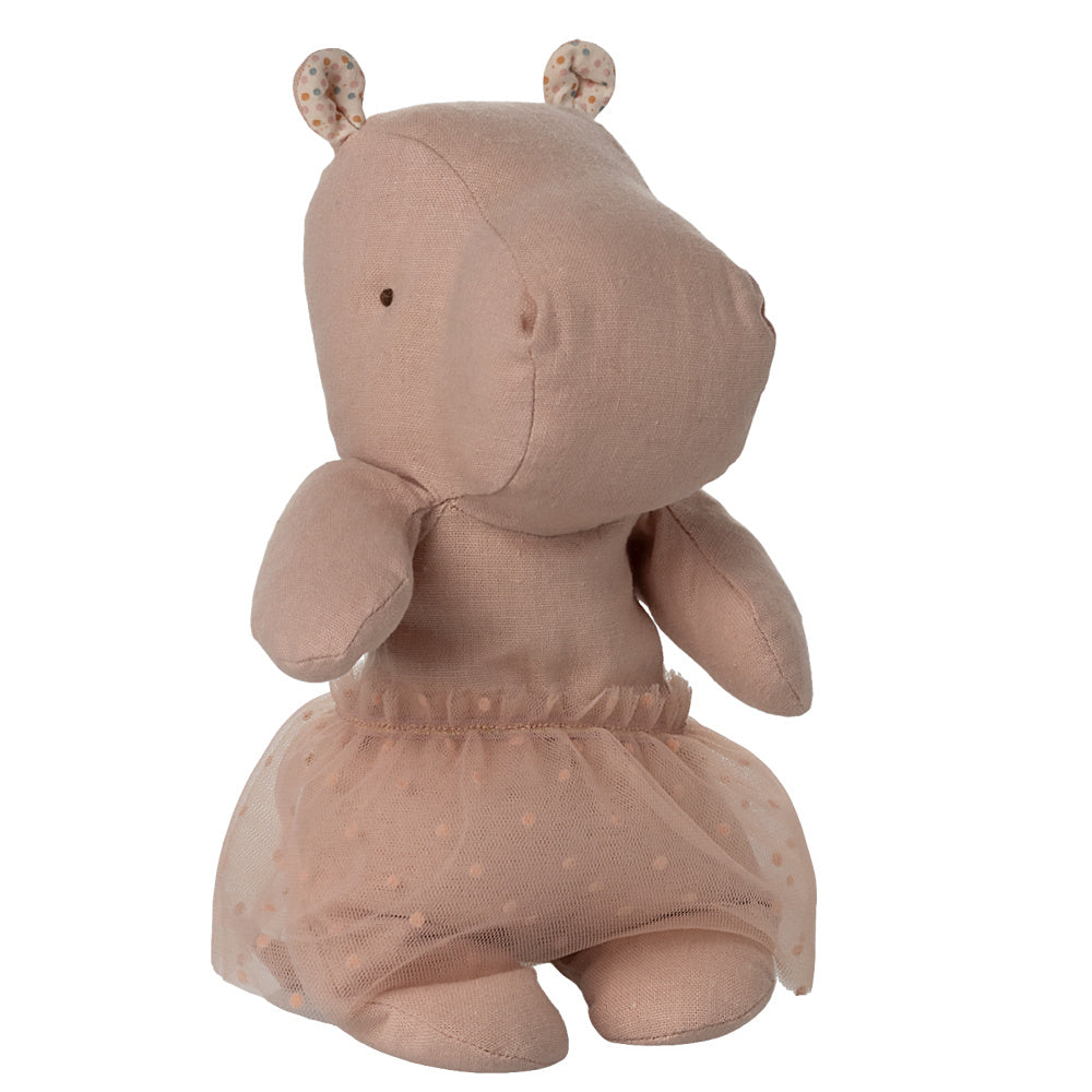 Maileg Safari Friends Nijlpaard met Jurk 23 cm - Roze