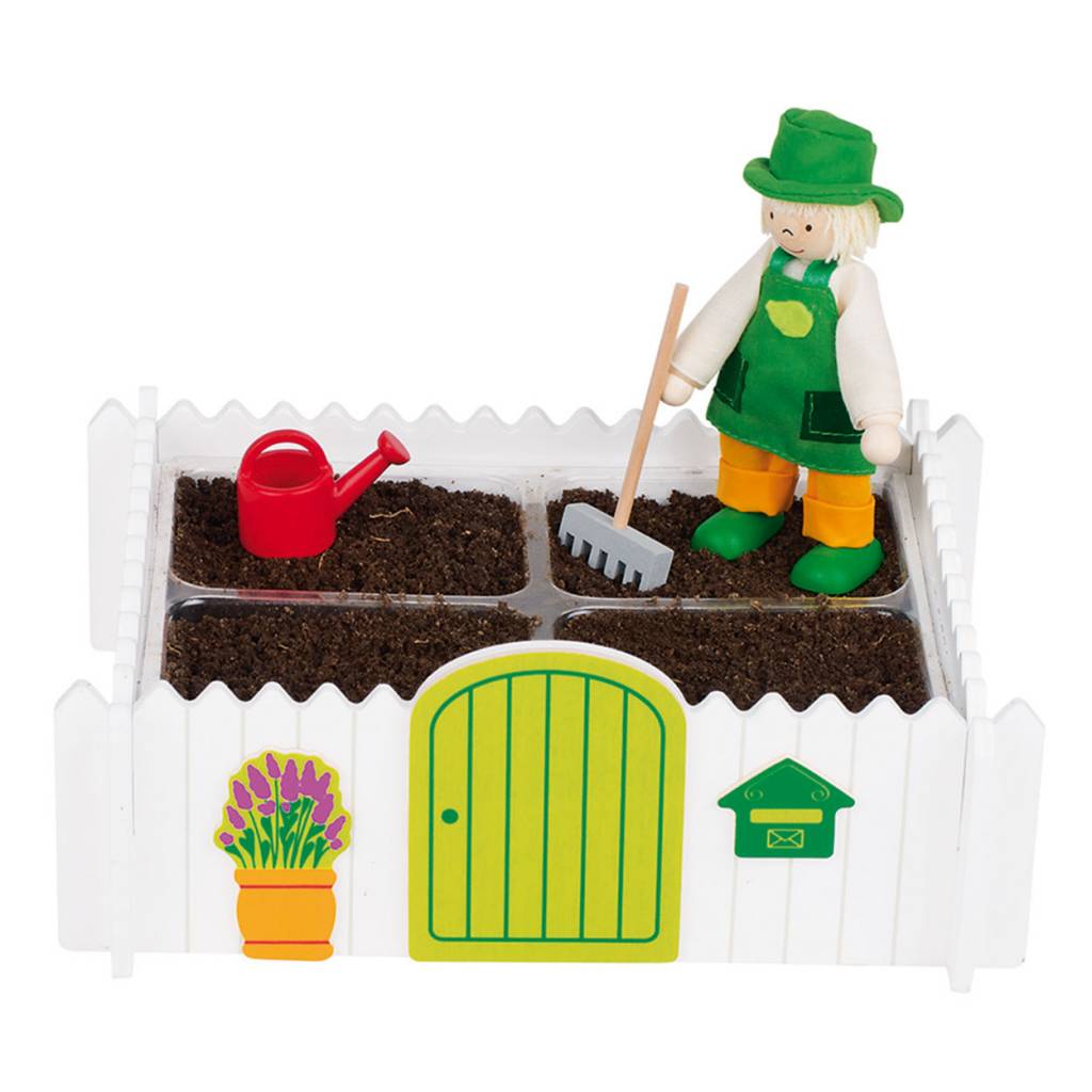 Poppenhuis Houten Moestuin 2