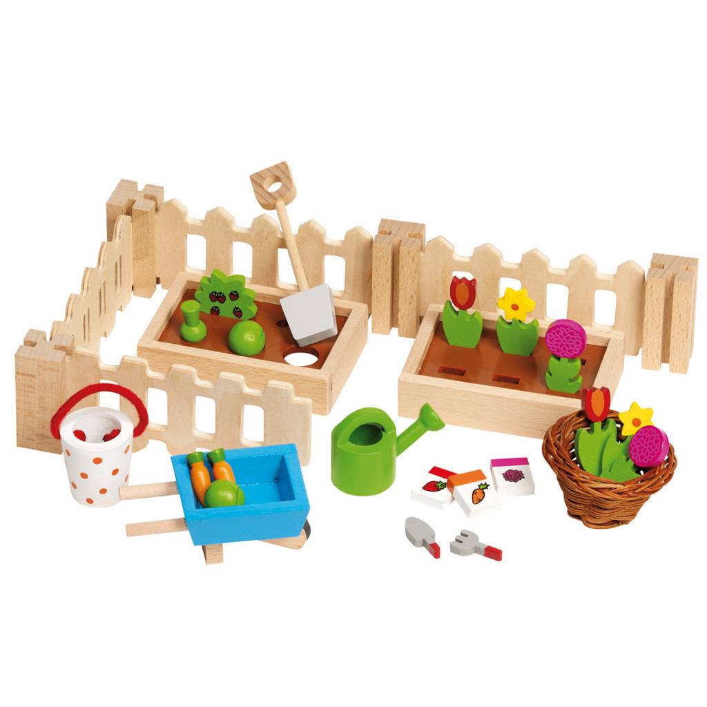 Poppenhuis Houten Tuinset