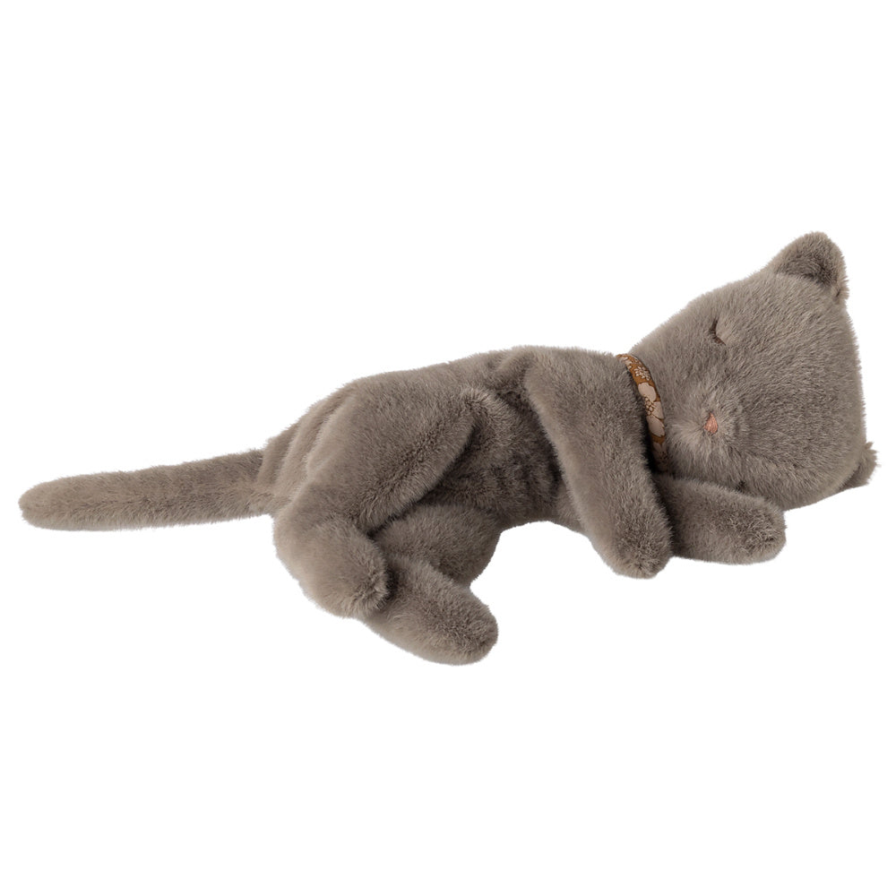 Slapende Kitten Pluche - Klein - Grey
