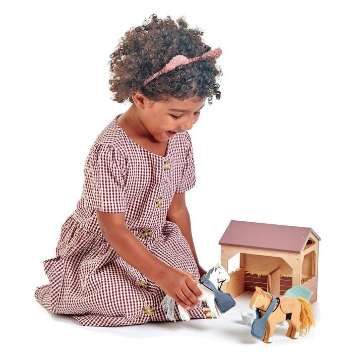 Tender Leaf Toys Stal met Ponys 2
