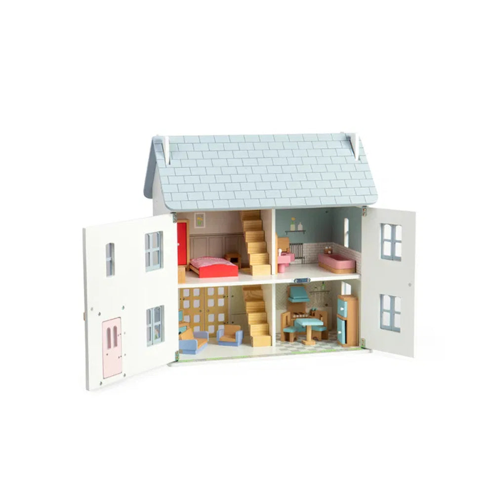 Bigjigs Poppenhuis Houten Zomerhuis 1