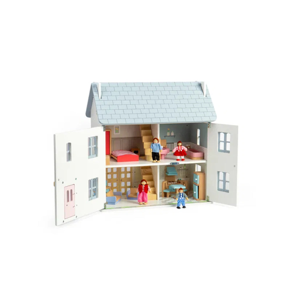 Bigjigs Poppenhuis Houten Zomerhuis 2
