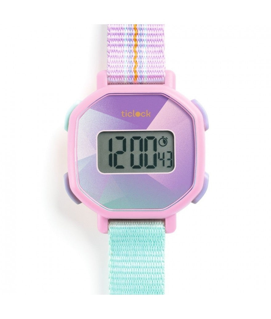Djeco Horloge Paars Prisma 1