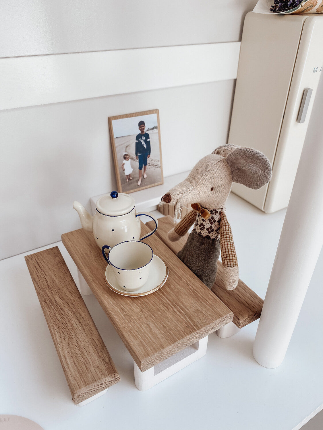 Eetkamer Tafel met 2 Bankjes 2