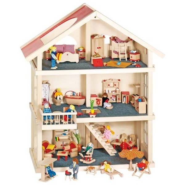 Goki Houten Poppenhuis XL 2