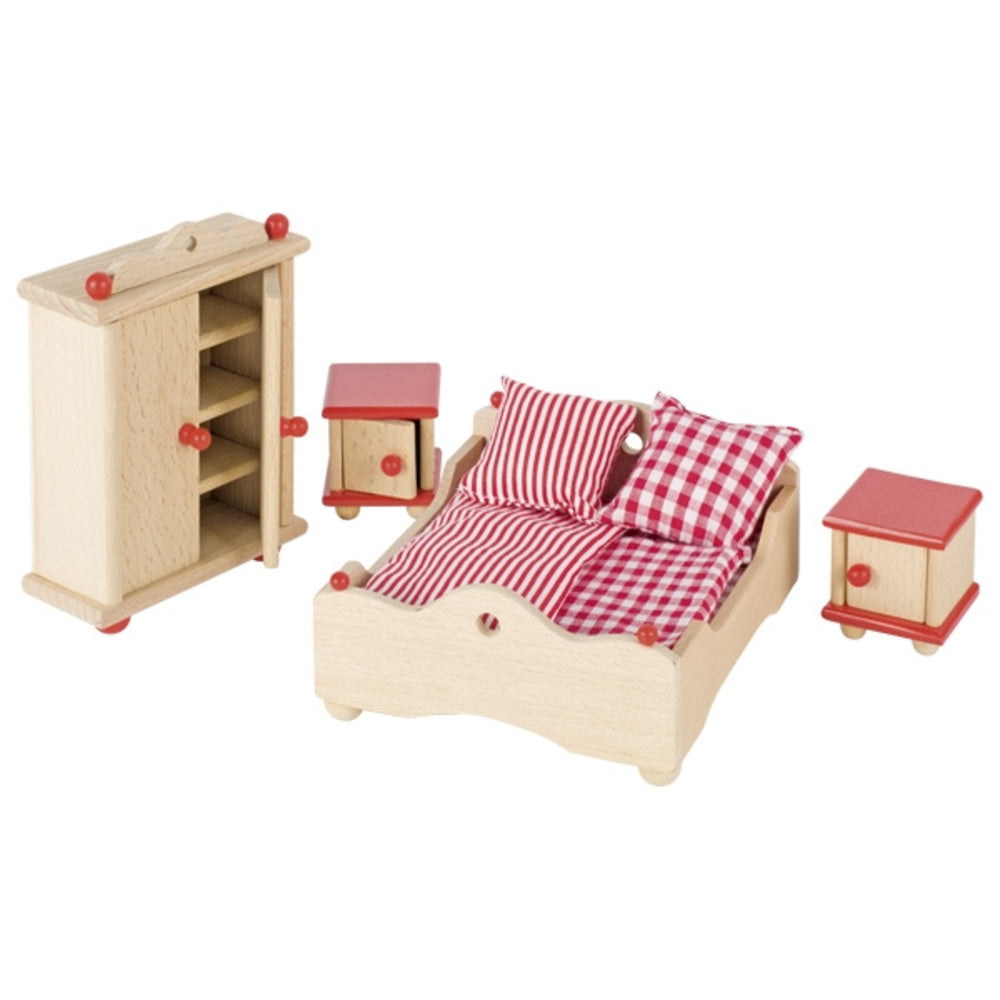 Goki Poppenhuis slaapkamer neutraal 1