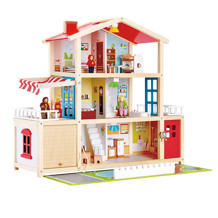 Hape Family Mansion Poppenhuis E3405_1