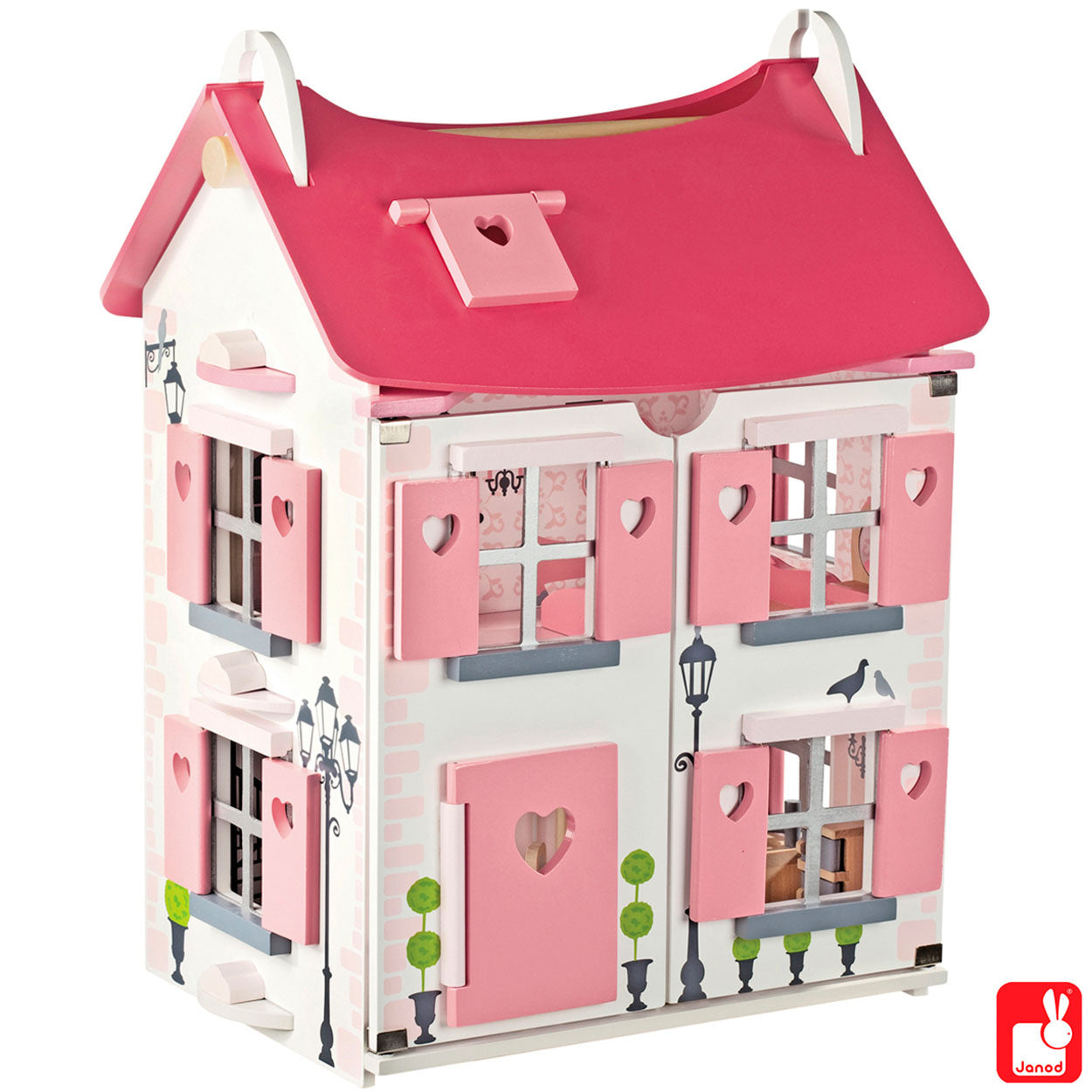 Janod houten poppenhuis Mademoiselle 1