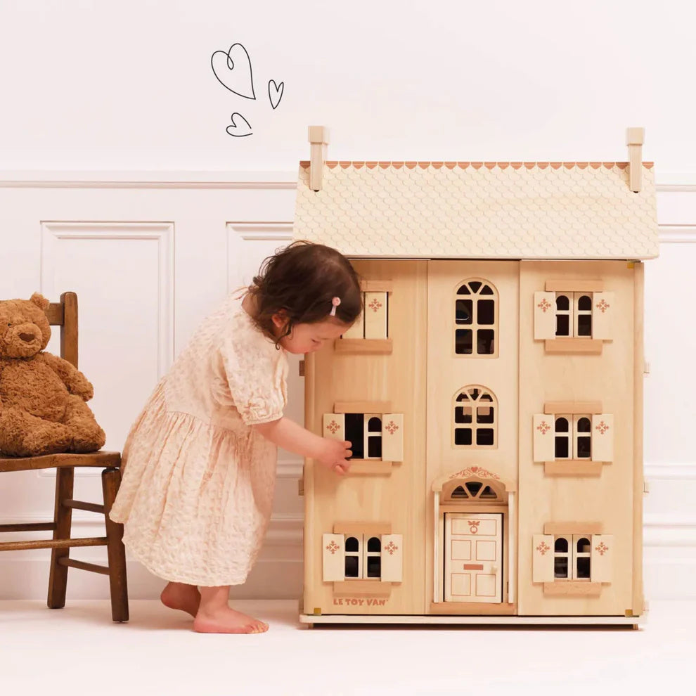 Le Toy Van Grand Natural Wooden Dollhouse 7