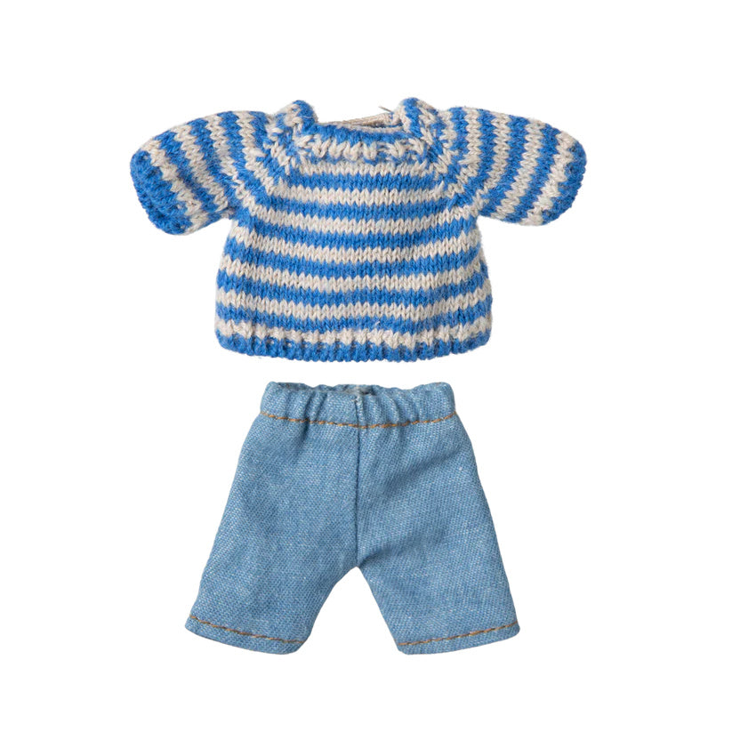 Maileg Gebreide Trui met Broek Grote Broer Muis 17-5204-00_1