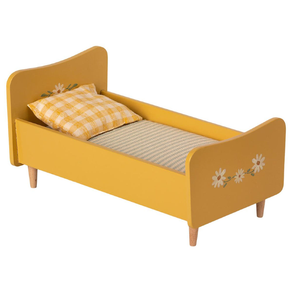 Maileg Houten Bed Mini Geel 11-1005-00_1