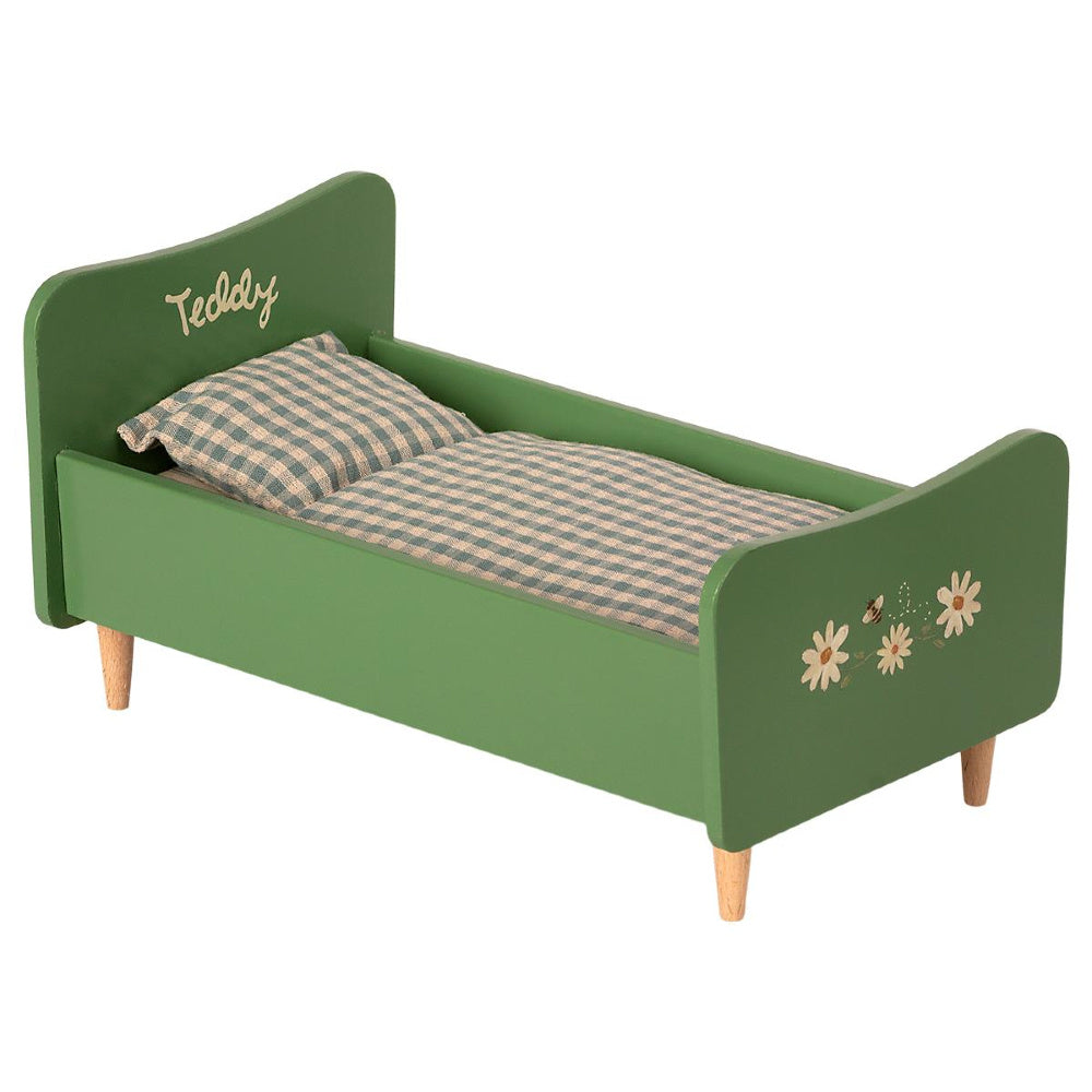 Maileg Houten Bed Teddy Beer Vader Groen 11-1001-00_1