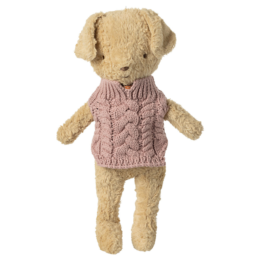 Maileg Puppy accessoires Trui - Donker roze 1