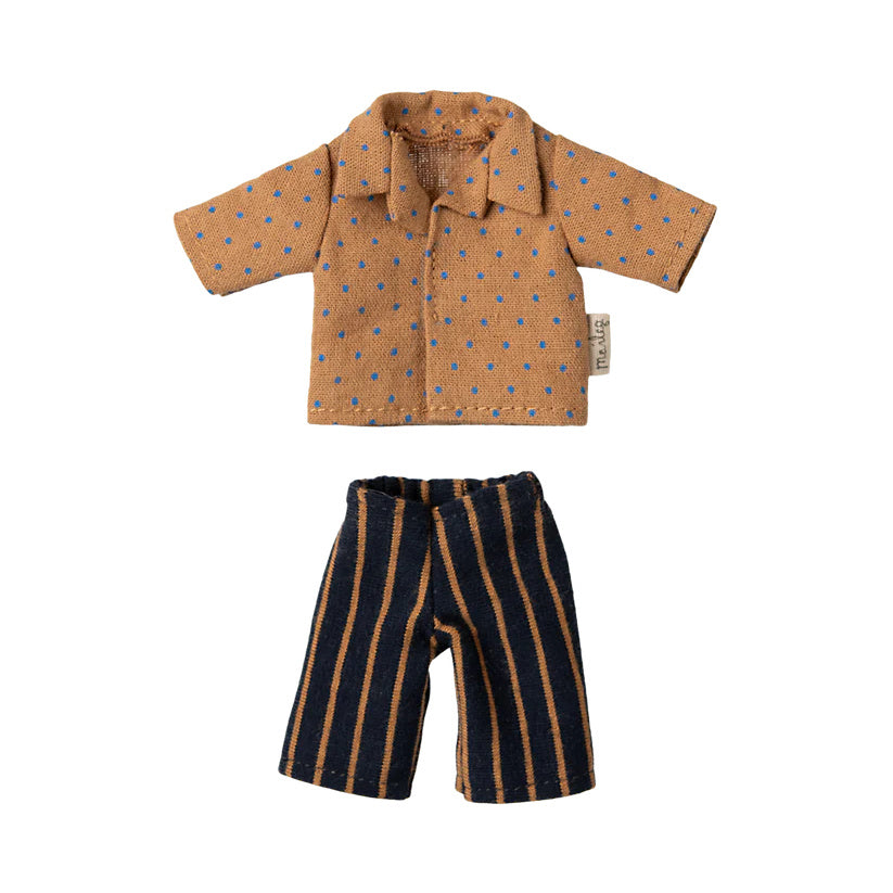 Maileg Shirt met Gestreepte Broek vader Muis 17-5311-00_1