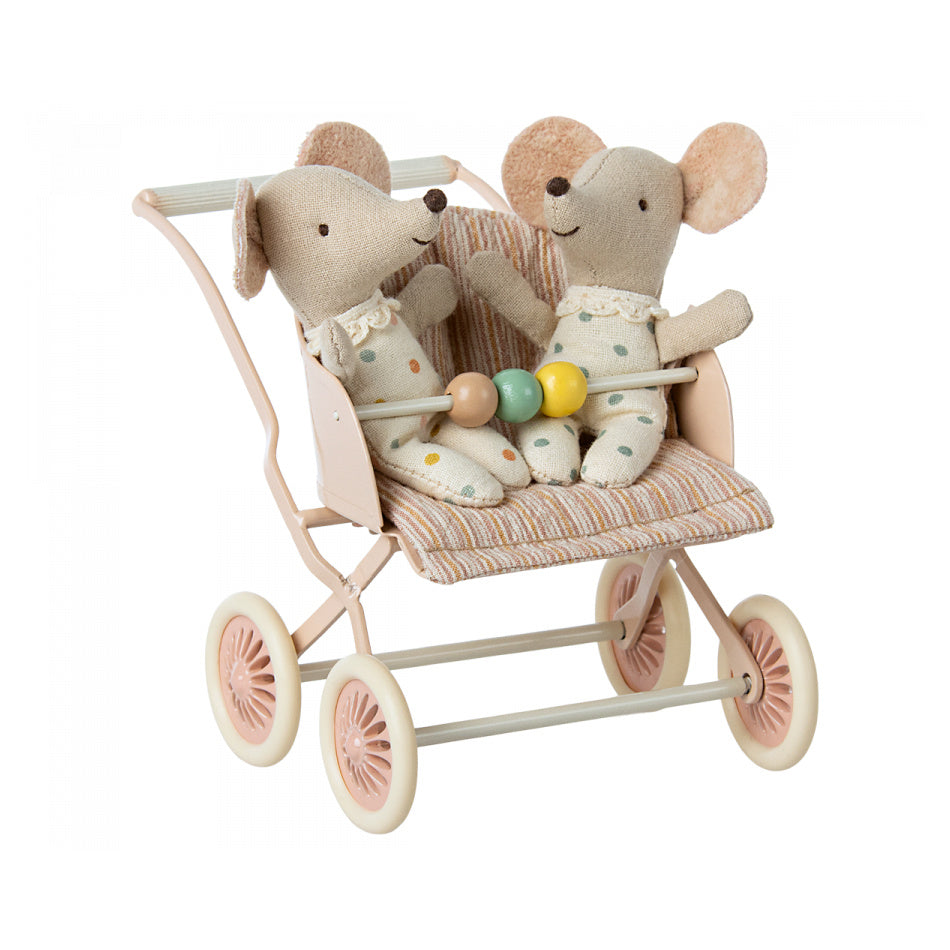 Maileg Wandelwagen Muis - Rose 11-3107-01_3