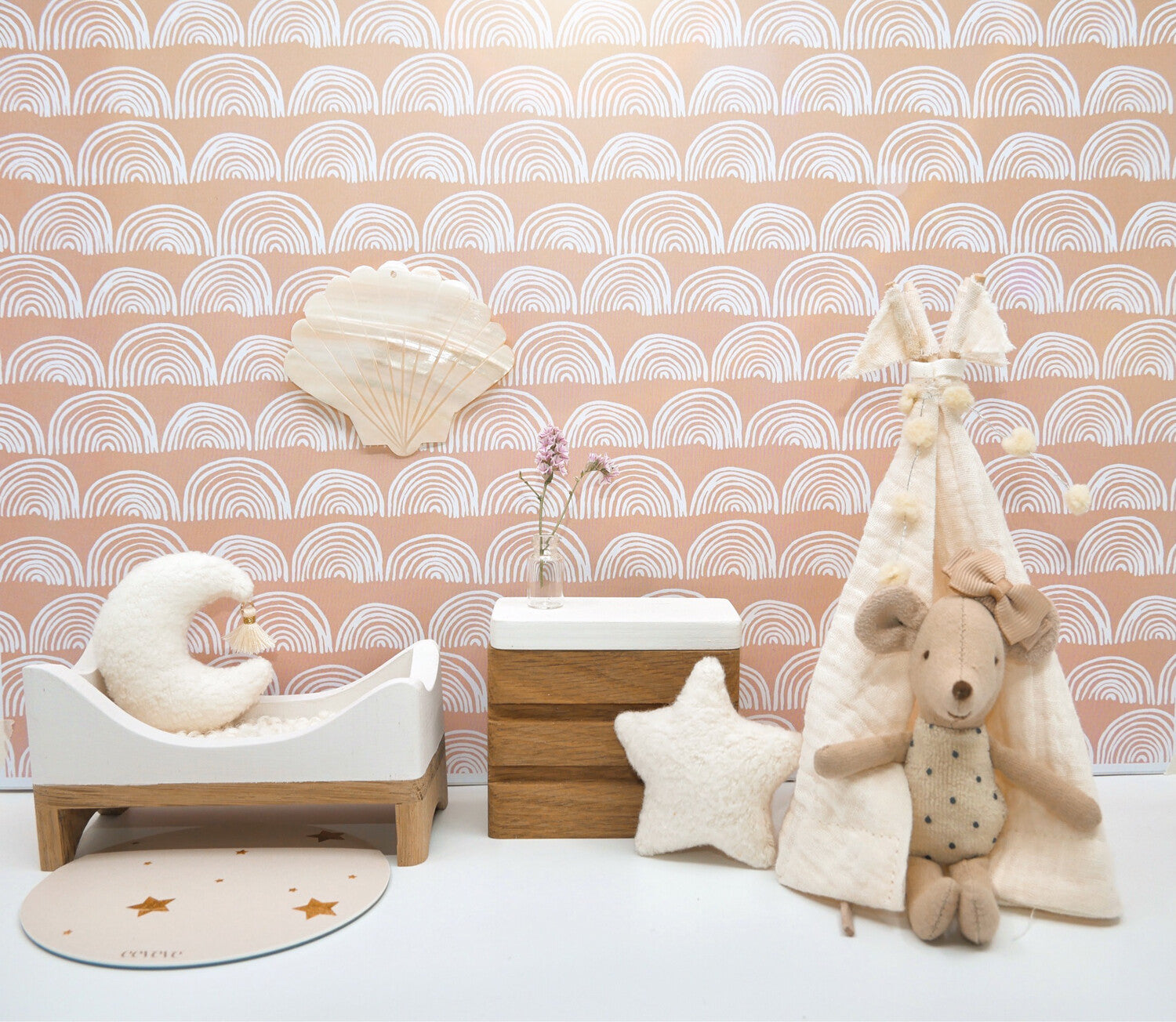 Parelmoer wanddecoratie (shell) 1