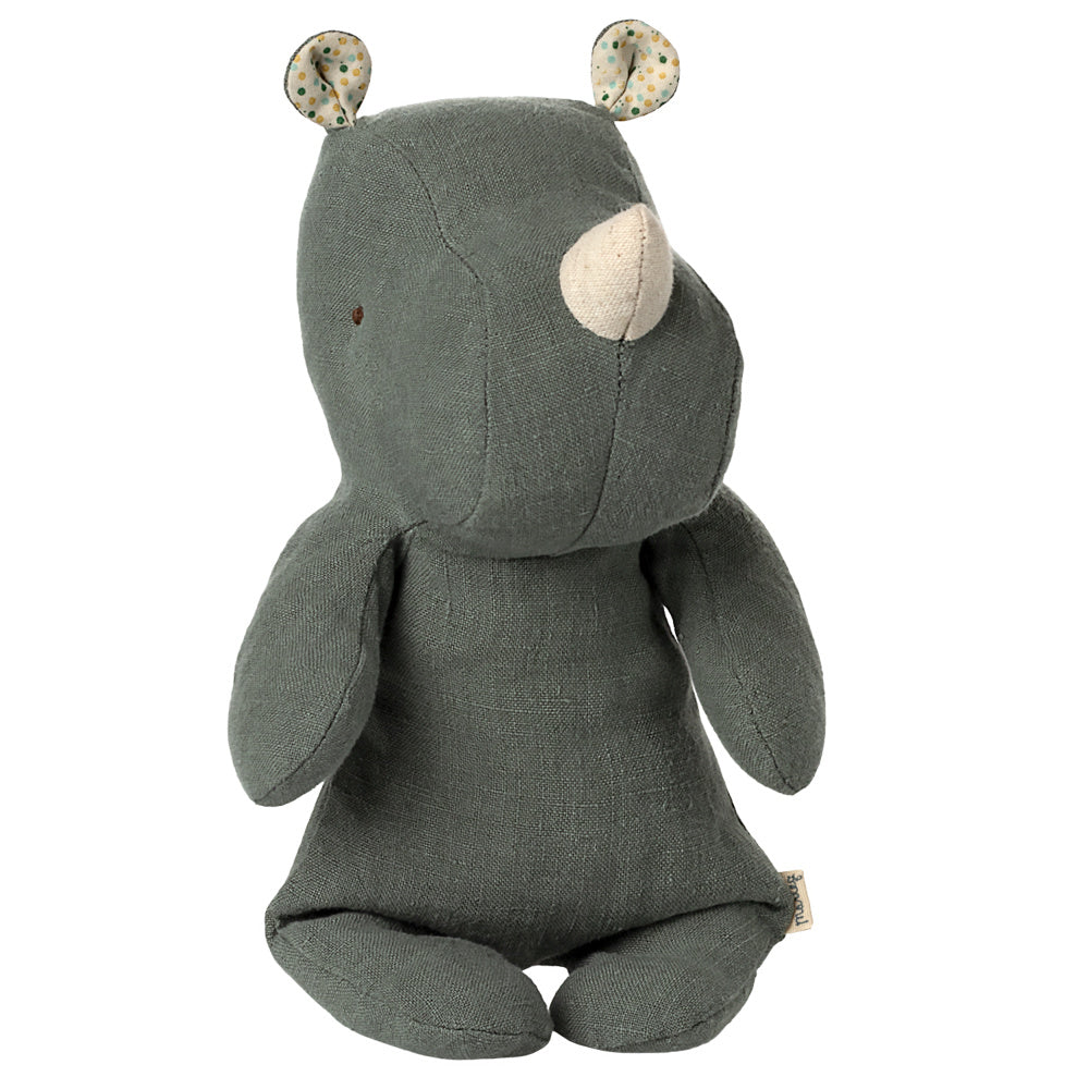 Safari Friends Neushoorn  23 cm  - Pijnboomgroen