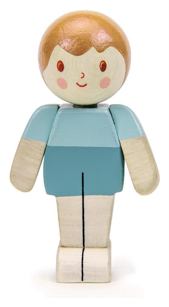 Tender Leaf Toys Poppenhuis Poppetje Ivoor Jongen 1