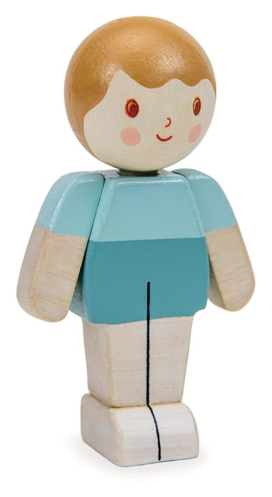 Tender Leaf Toys Poppenhuis Poppetje Ivoor Jongen 2