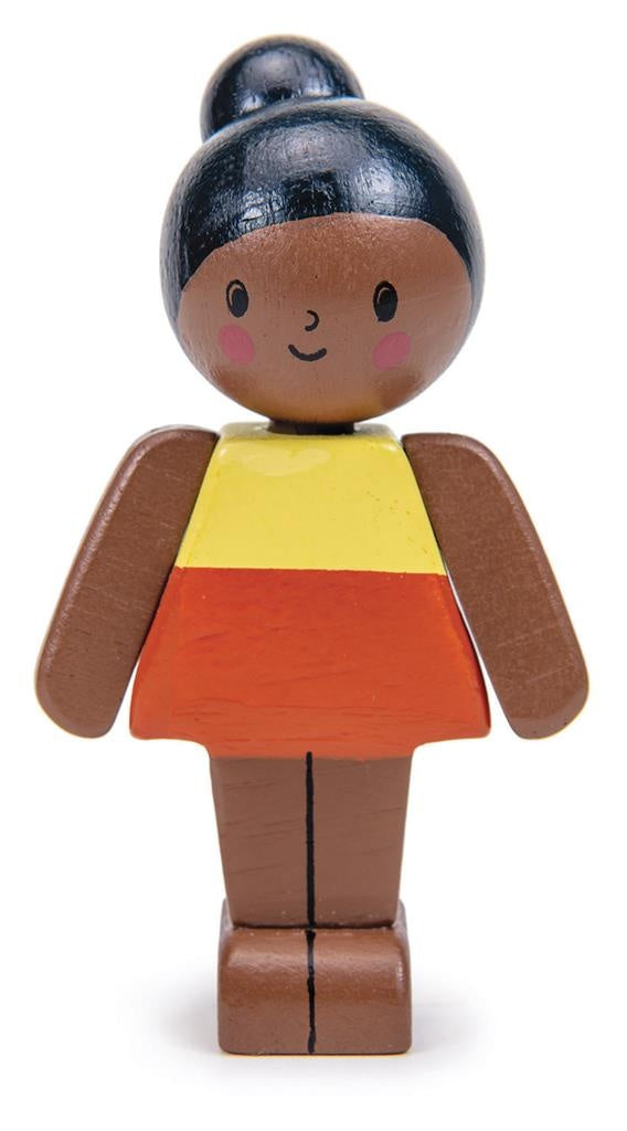 Tender Leaf Toys Poppenhuis Poppetje Mokka Meisje 1